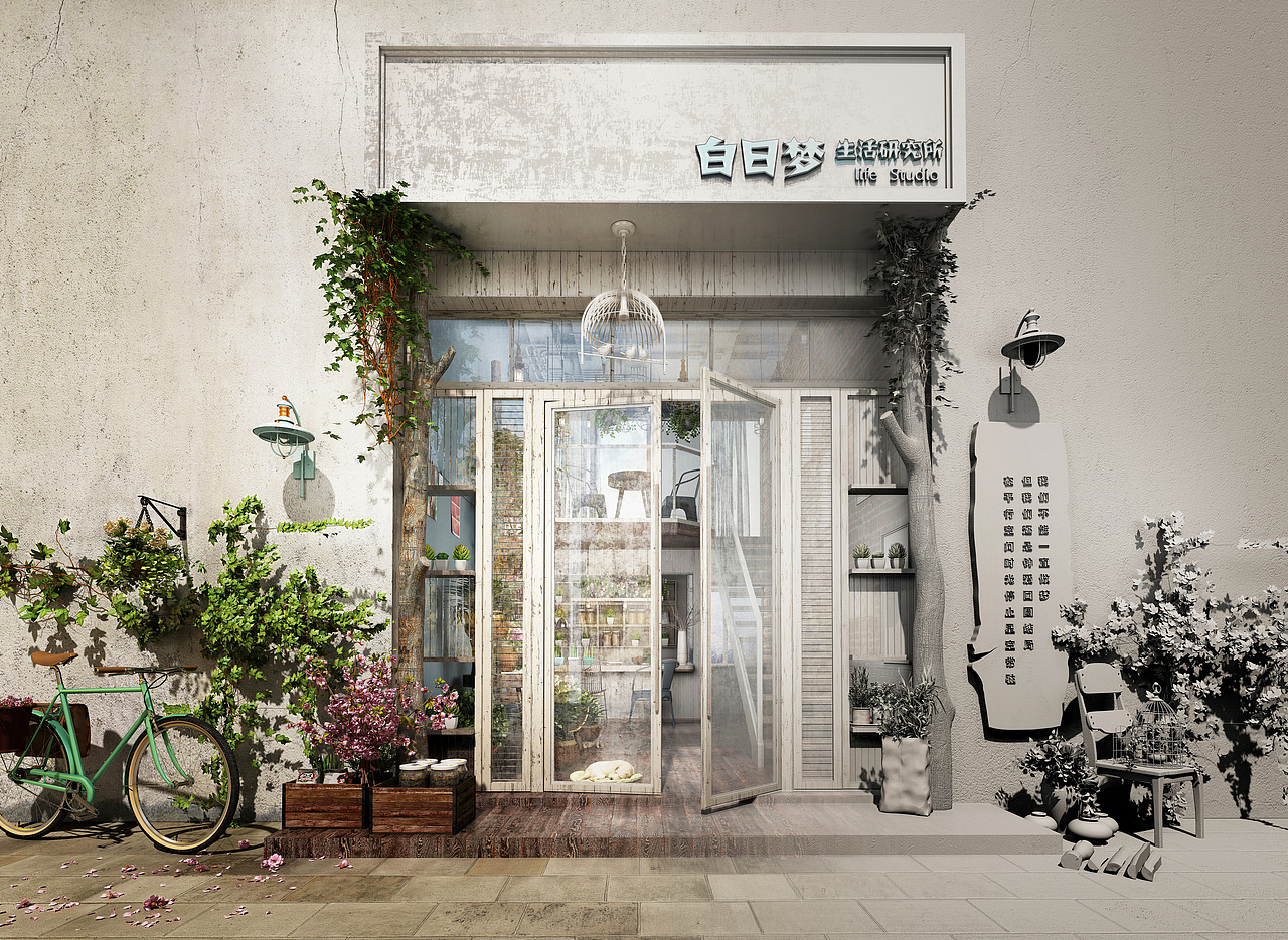 在梦里的小店（图ZMTEwNDQ1ODg0） - 家装设计 - 站酷设计师尘埃dust原创素材 - 站酷ZCOOL