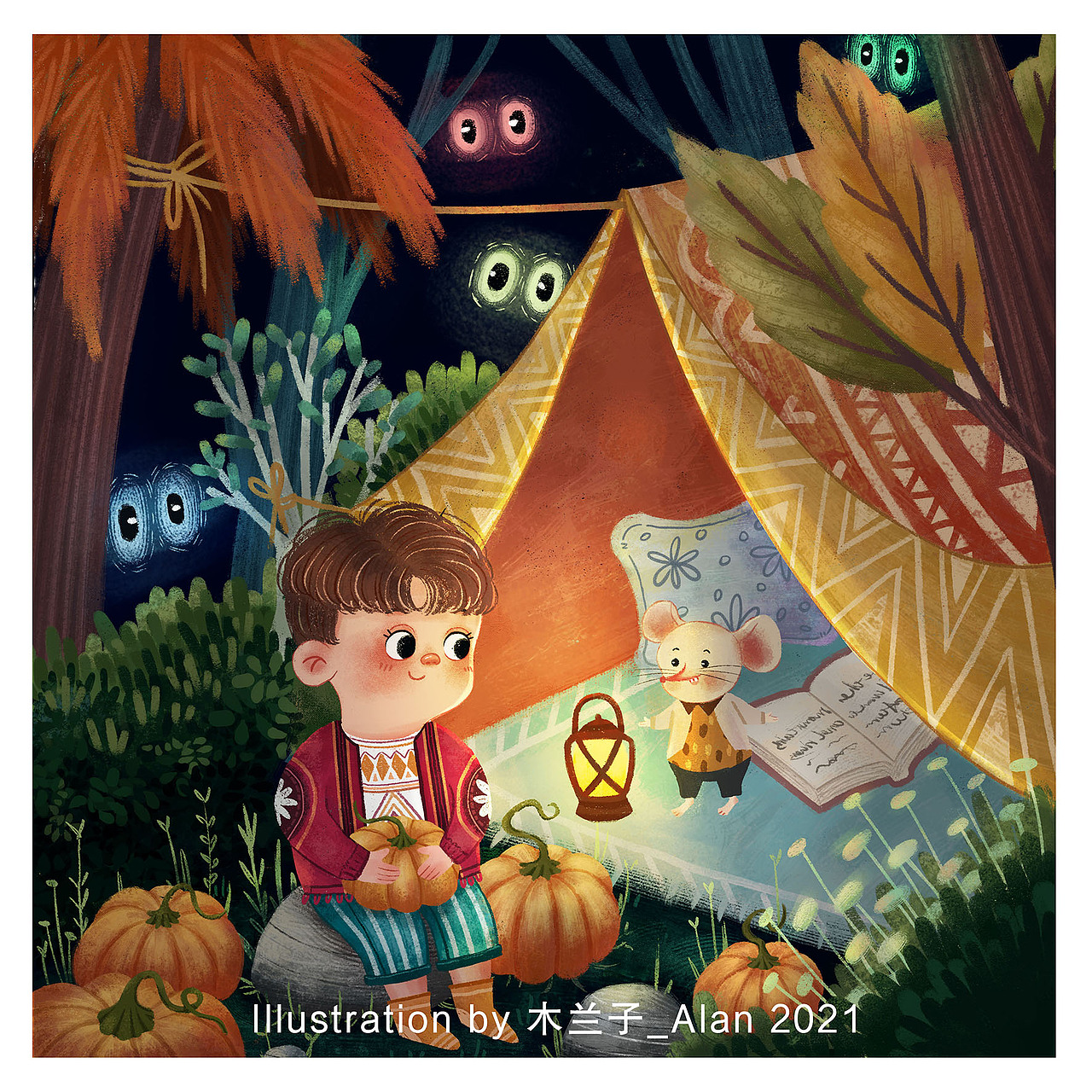 治愈系儿童插画