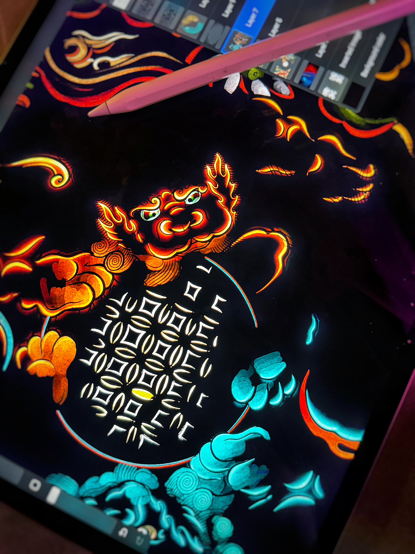 一组数码绘画的高光层，满满的赛博朋克感！（图ZMzU4MjEzMTg0） - 艺术插画 - 站酷设计师亦闳原创素材 - 站酷ZCOOL