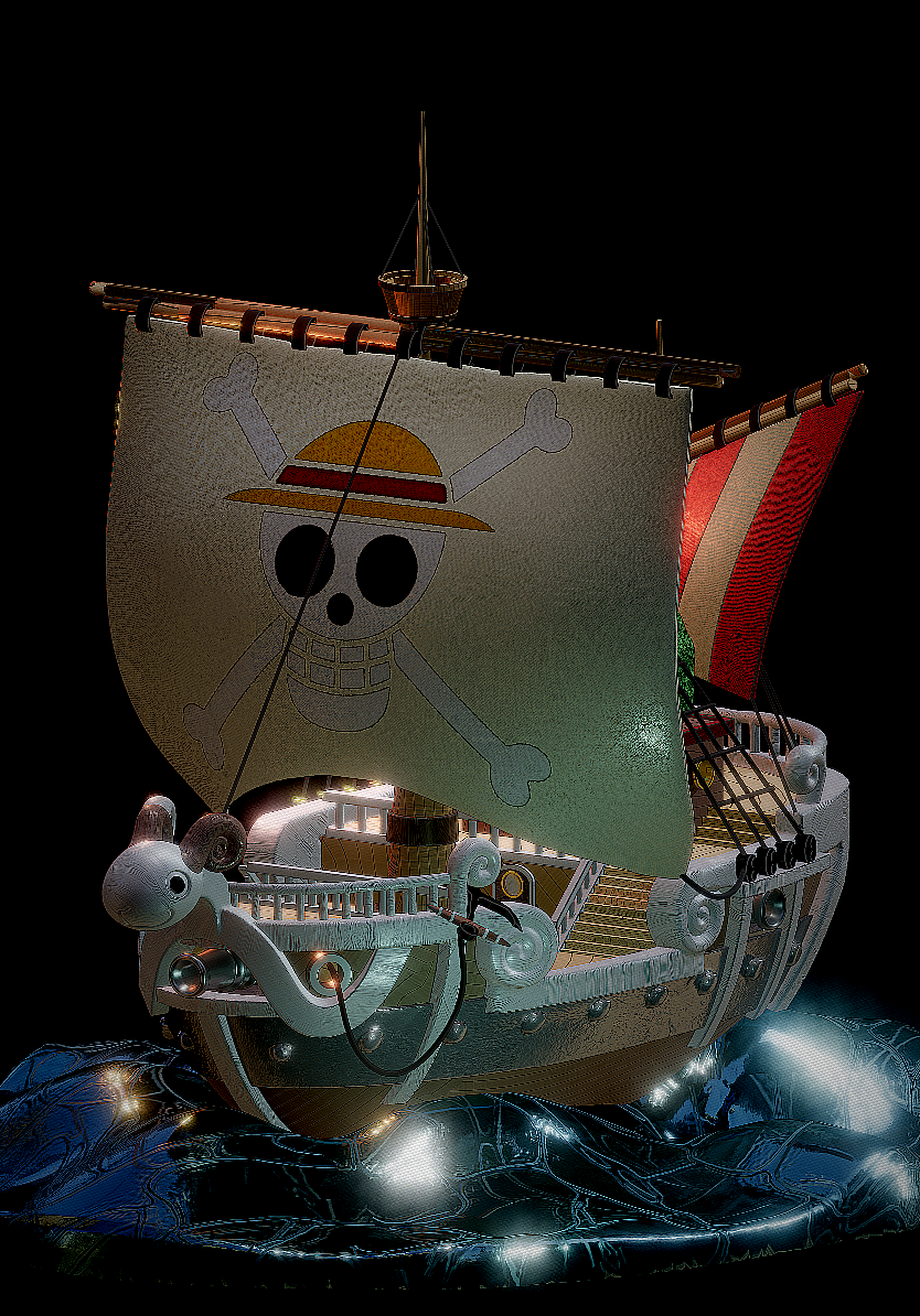 海贼王-黄金梅利号（图ZMzYwNTQwNDM2） - 机械/交通 - 站酷设计师11路公交站原创素材 - 站酷ZCOOL