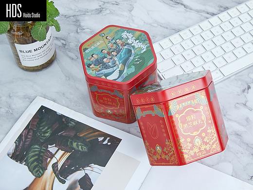 食品类芝麻丸产品静物场景图拍摄