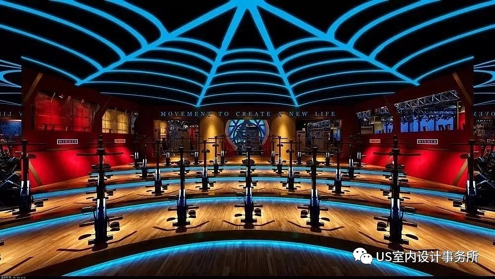 健身房设计 健身房案例 10种风格分享 2018（图ZMTQ1MTg0NTEy） - 家装设计 - 站酷设计师US健身空间设计原创素材 - 站酷ZCOOL