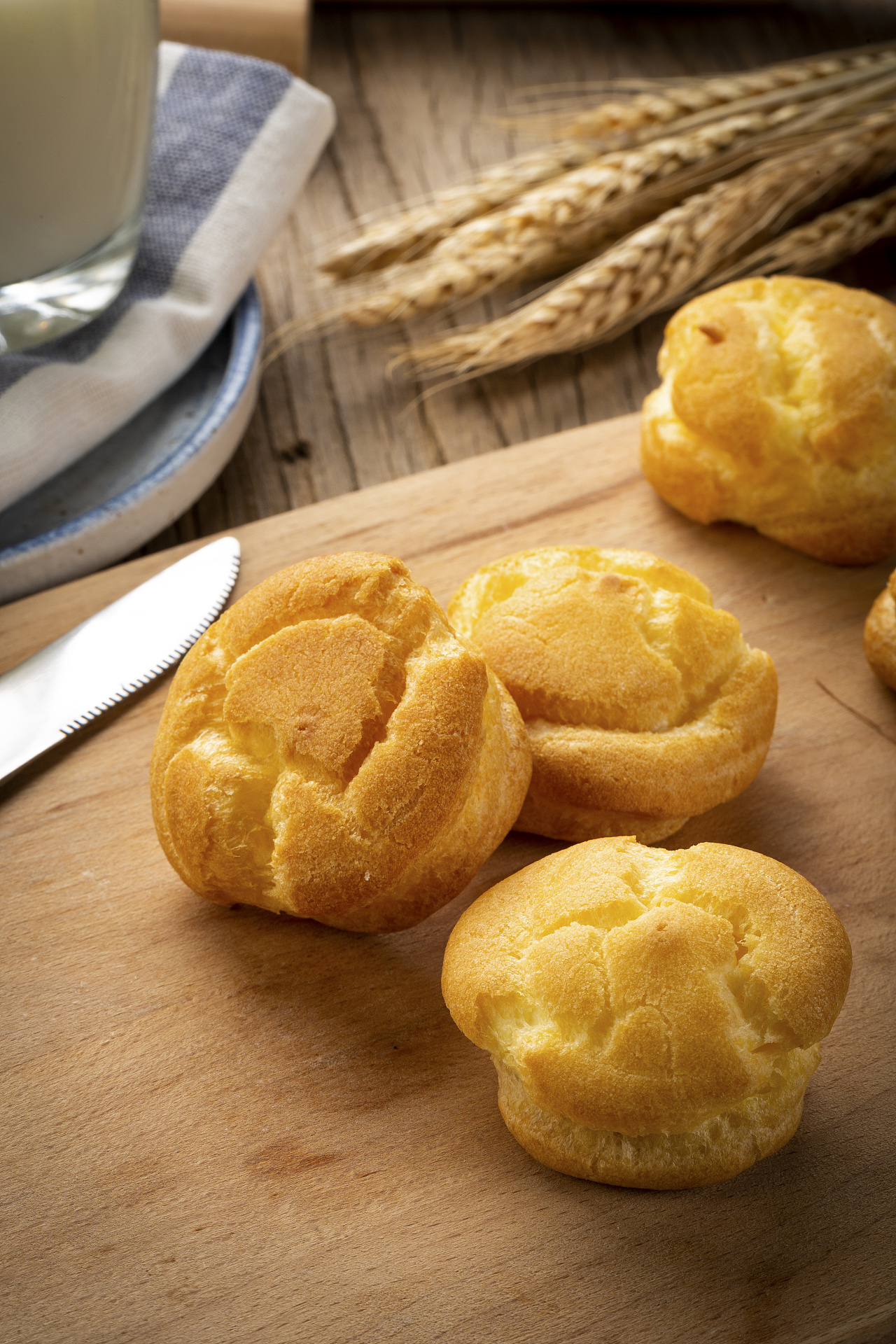 美食场景创意拍摄泡芙麻薯