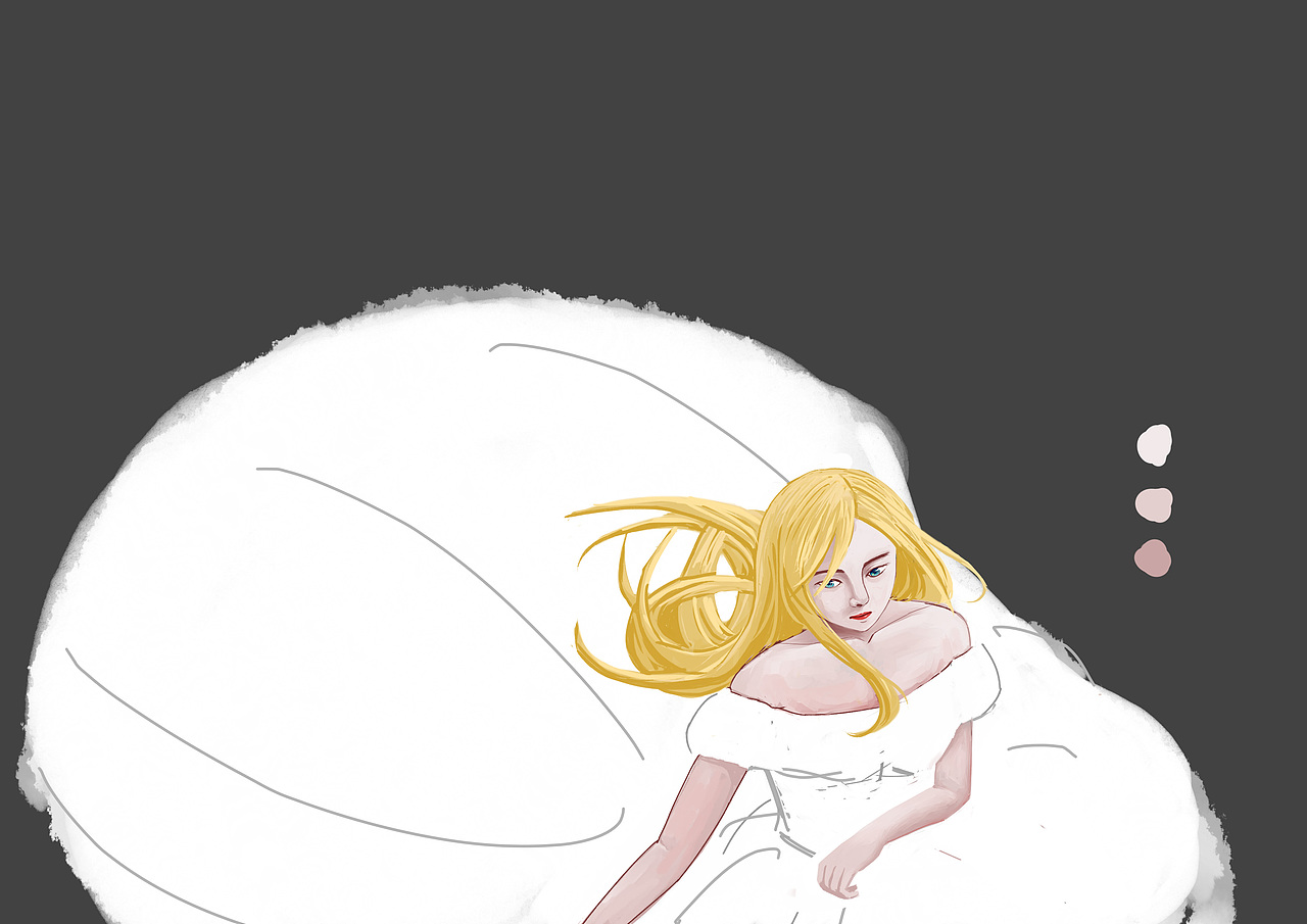 日常摸鱼——新娘（图ZMTA1MDk2NzE2） - 创作习作 - 站酷设计师姜江原创素材 - 站酷ZCOOL