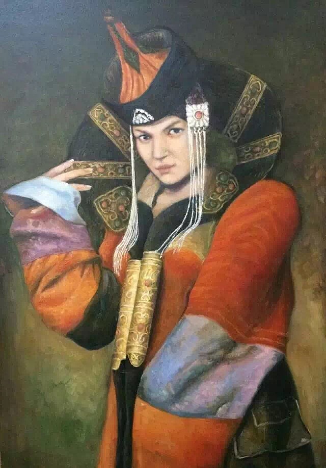 蒙古姑娘（图ZMTAwNDQ1NTcy） - 绘画 - 站酷设计师苏苏想有个星期八原创素材 - 站酷ZCOOL