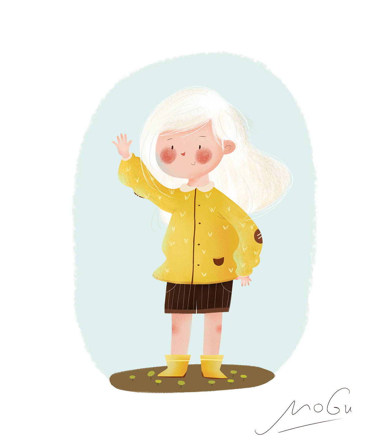 儿童插画-最近的几张练习（图ZMTA5Mzk5NjQ0） - 儿童插画 - 站酷设计师MG蘑菇插画原创素材 - 站酷ZCOOL