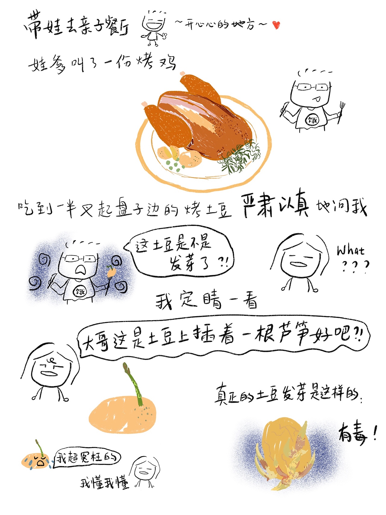 发芽的土豆（图ZMTI1OTA5MTY0） - 单幅漫画 - 站酷设计师Welkinkk原创素材 - 站酷ZCOOL