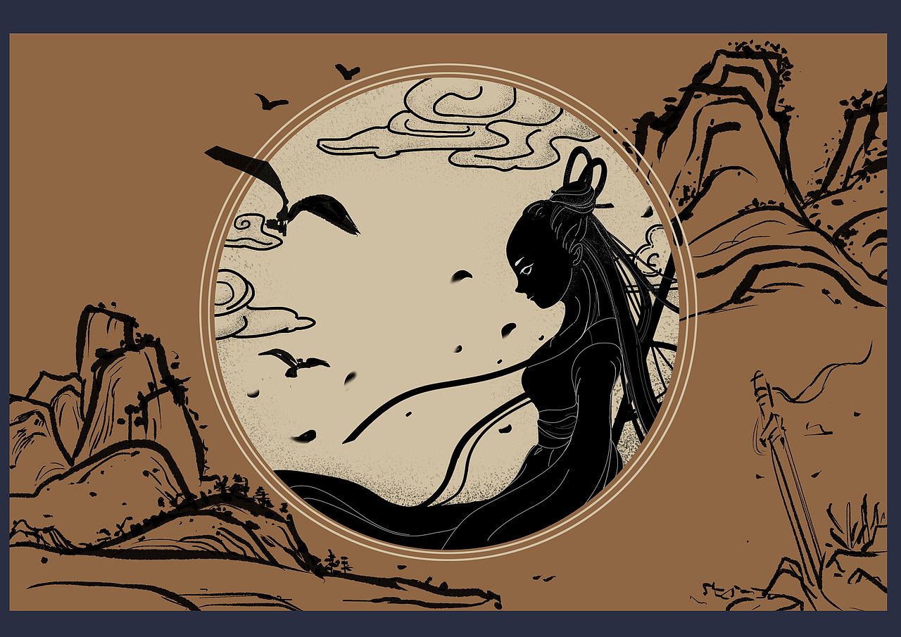 黑白线条插画（图ZMTgwOTA5NTU2） - 创作习作 - 站酷设计师Demi隆冬原创素材 - 站酷ZCOOL