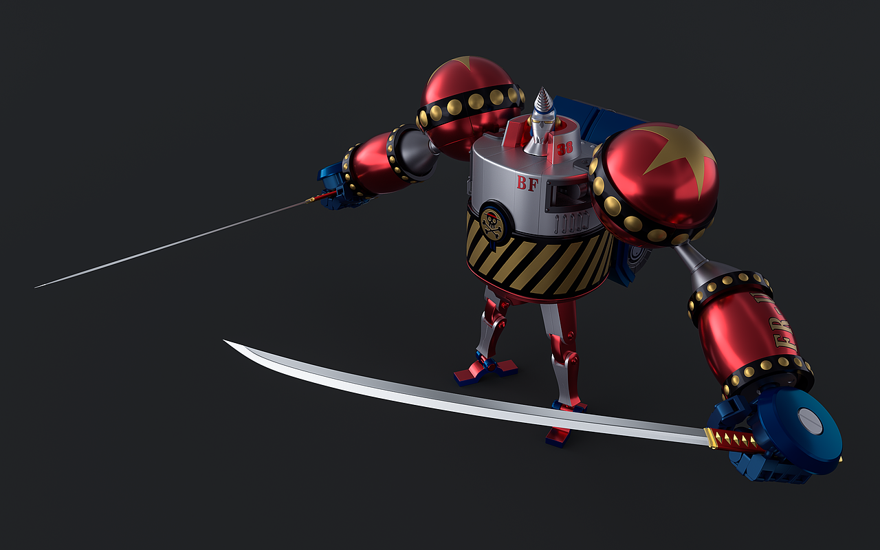 C4D-海贼王：弗兰奇将军（图ZMjA0NDE3NDQ0） - 动画/影视 - 站酷设计师火星上de夜猫原创素材 - 站酷ZCOOL