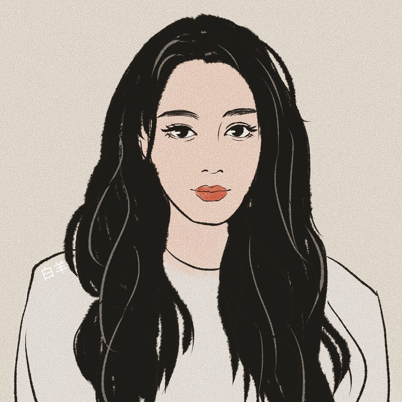 复古磨砂风头像|插画|创作习作|白羊座手绘 - 原创作品 - 站酷 (zcool