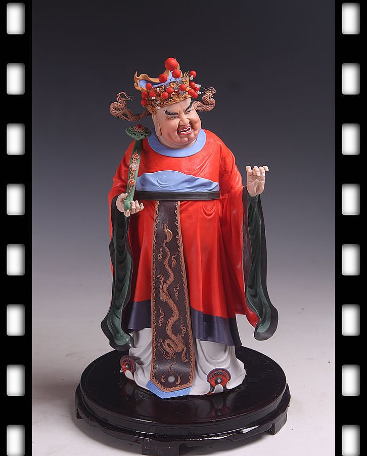 贺加贵面塑软陶（财神）（图ZNjk0NjE1NTI=） - 手办/模玩 - 站酷设计师贺加贵3D翻糖原创素材 - 站酷ZCOOL