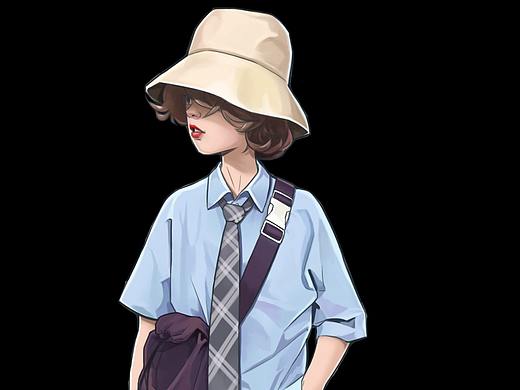 中性装扮小女孩