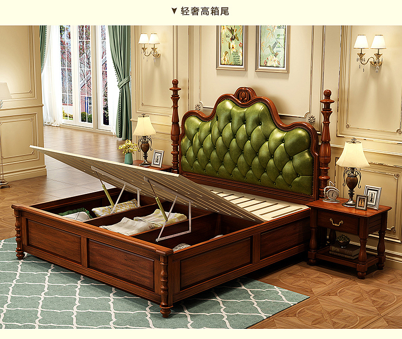 美式家具详情页设计 电商天猫淘宝京东详情页设计 美国乡村风格 美式家具摄影