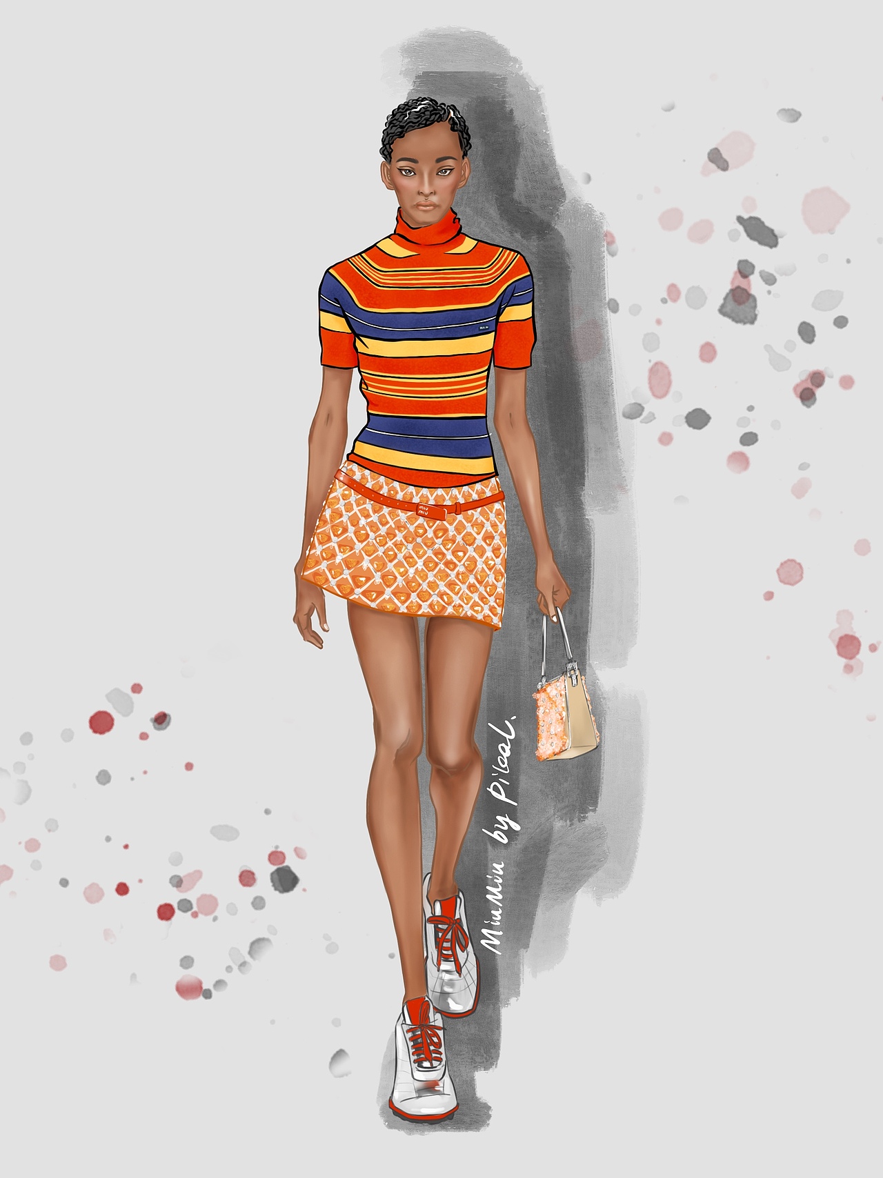 服装效果图摸鱼记录|服装|休闲/流行服饰|皮卡车_原创作品-站酷zcool