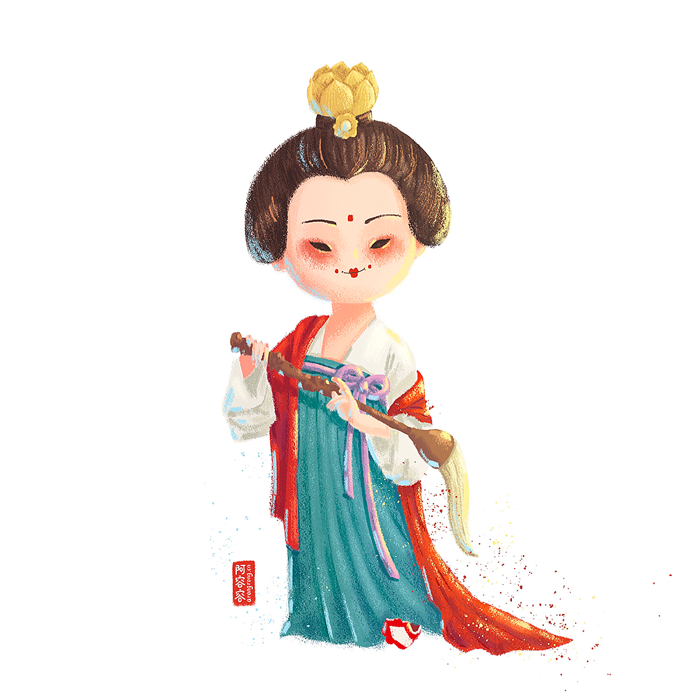 一组国风小人物（14p）（图ZMjU1NDc1OTY4） - 创作习作 - 站酷设计师阿容容原创素材 - 站酷ZCOOL