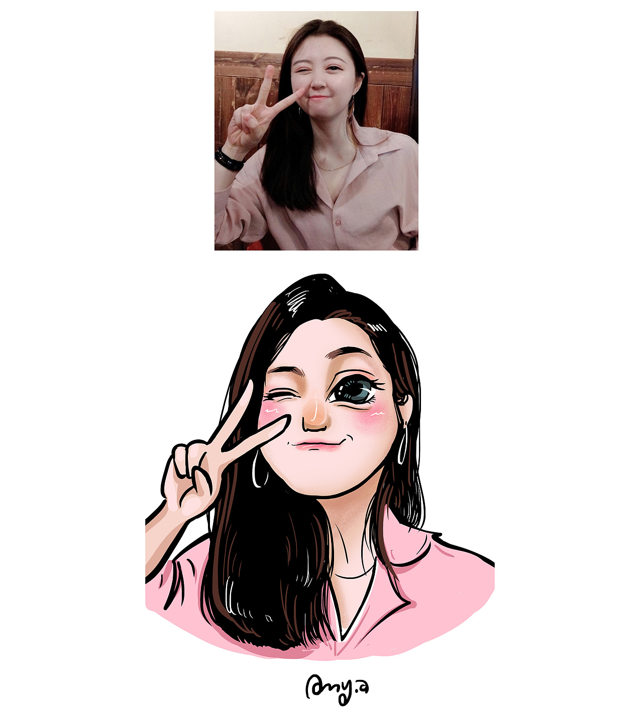 2018年7月头像绘 by Amy.a