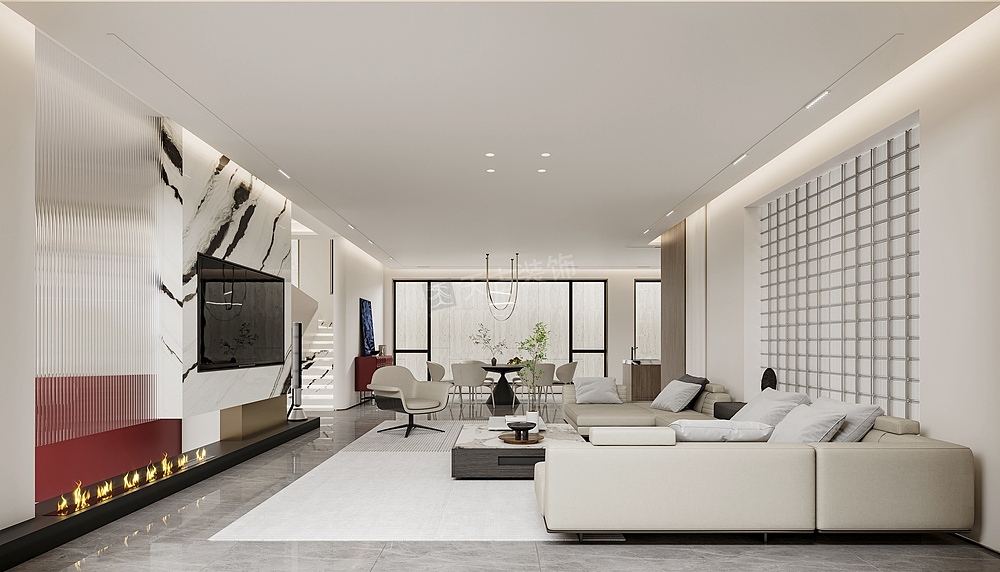 公园大道上府装修,别墅现代风格设计