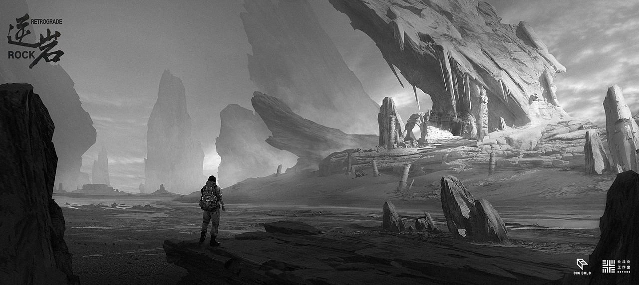 《黑白气氛图》 (3) | 北斗北学馆·基础班学员作品（图ZMzMzOTU3MTA4） - 概念设定 - 站酷设计师北斗北学馆原创素材 - 站酷ZCOOL