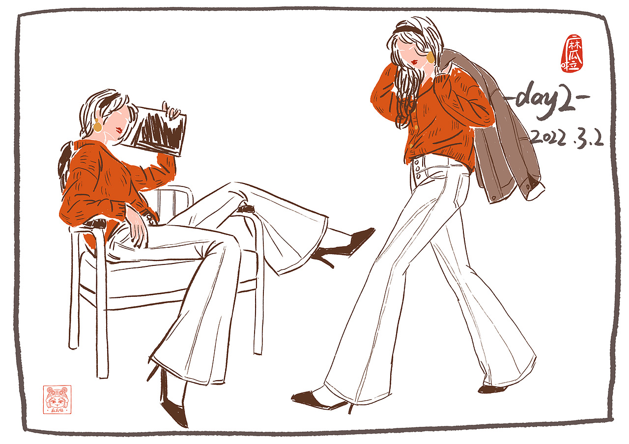 【麻瓜啦MGL】2022年3月1日-4月29日速写60天打卡合集（图ZMzA1NTQ4OTY4） - 创作习作 - 站酷设计师麻瓜啦MGL原创素材 - 站酷ZCOOL