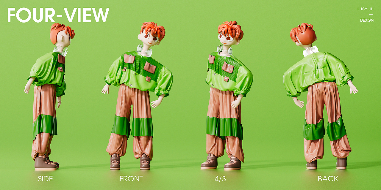 《A GIRL WHO LOVES TO DRESS UP》IP卡通人物形象设计
