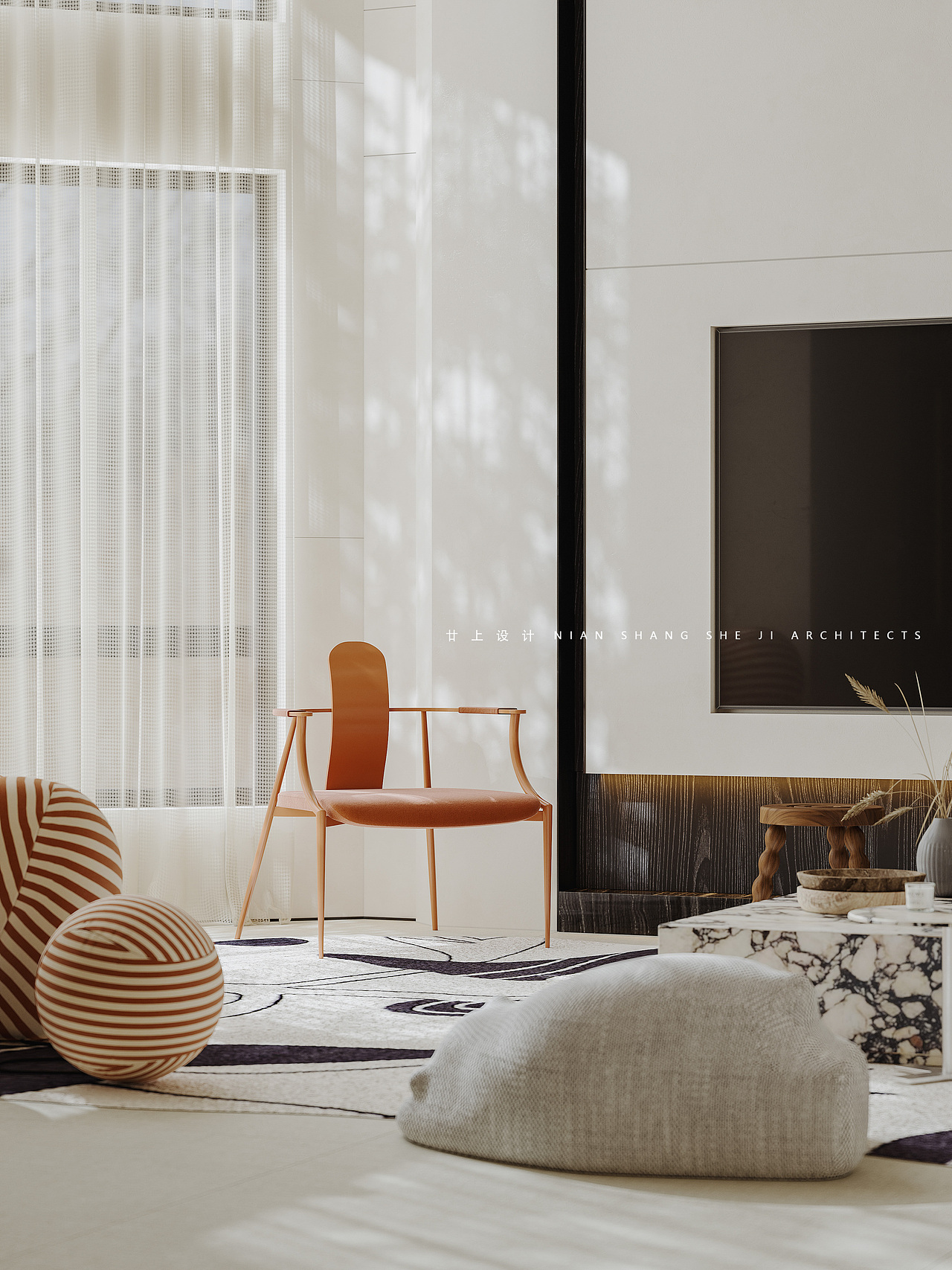 廿上设计 | 450㎡自建房,不被风格定义的家