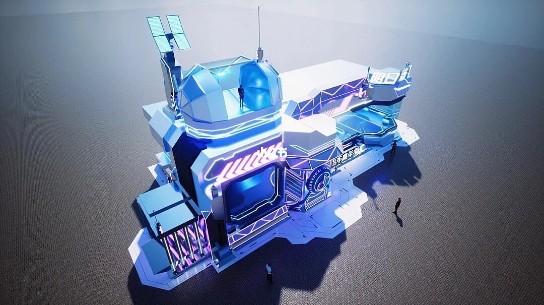 赛博朋克风汽车快闪店美陈设计分享