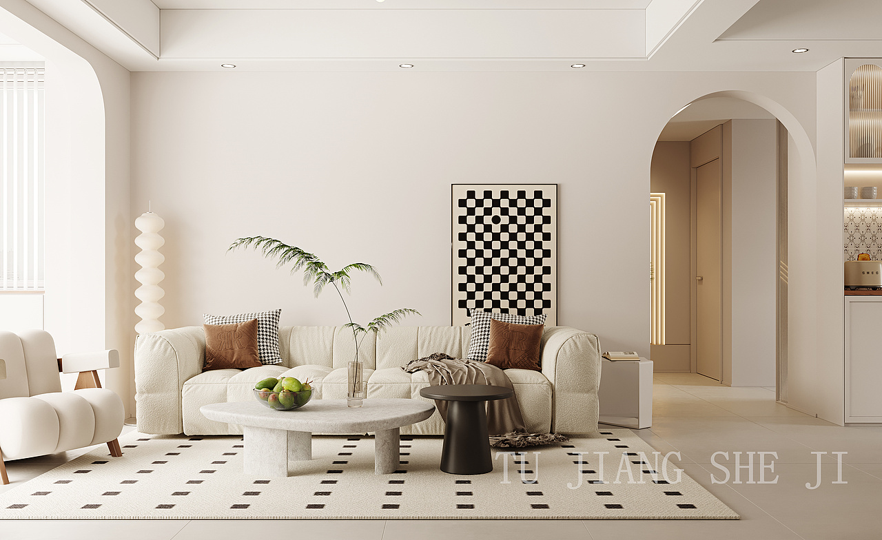 质感奶油风，删繁就简舒适生活（图ZMzY2MDAwNTUy） - 家装设计 - 站酷设计师S子衿设计原创素材 - 站酷ZCOOL