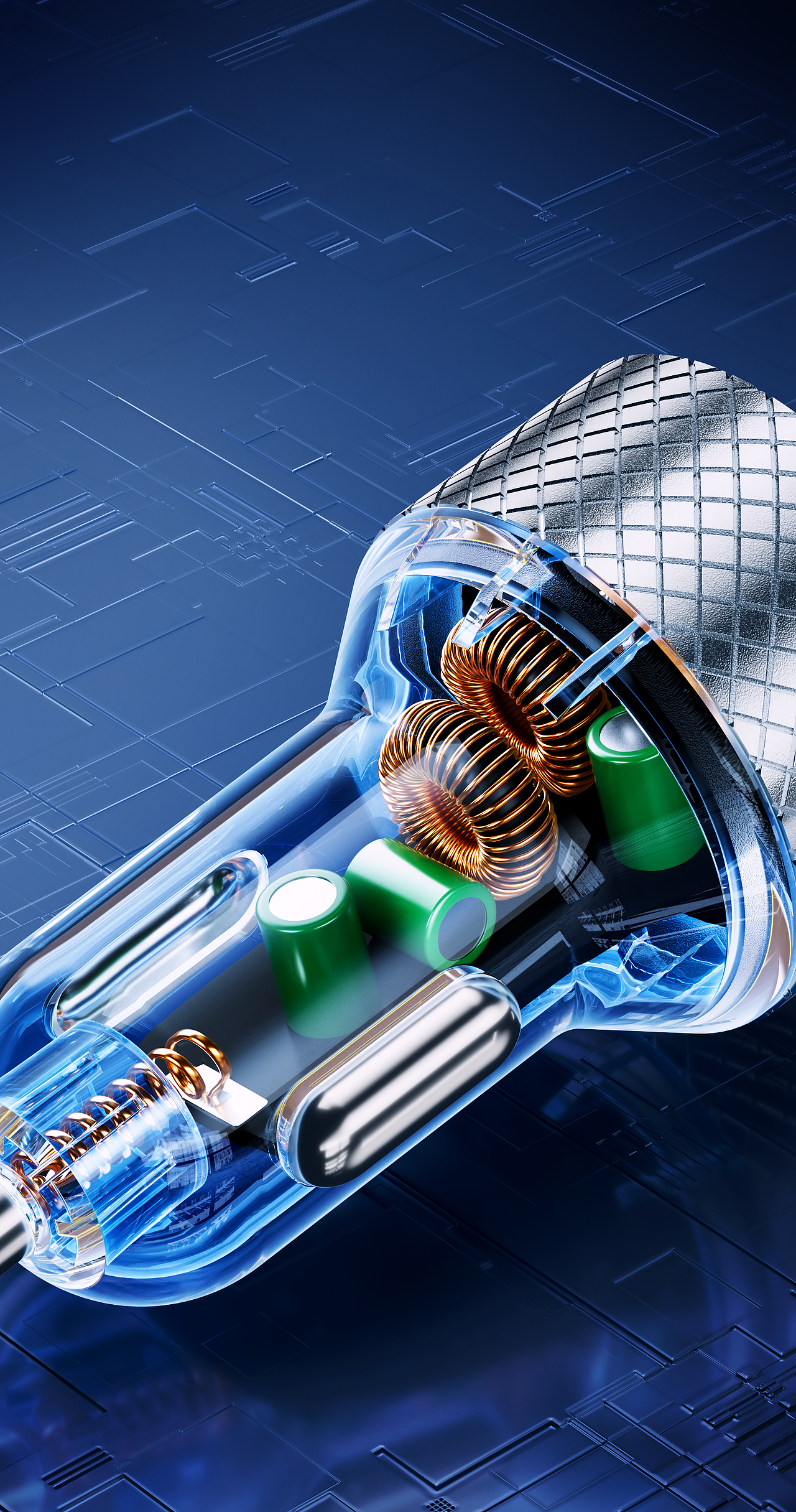 车载充电器渲染