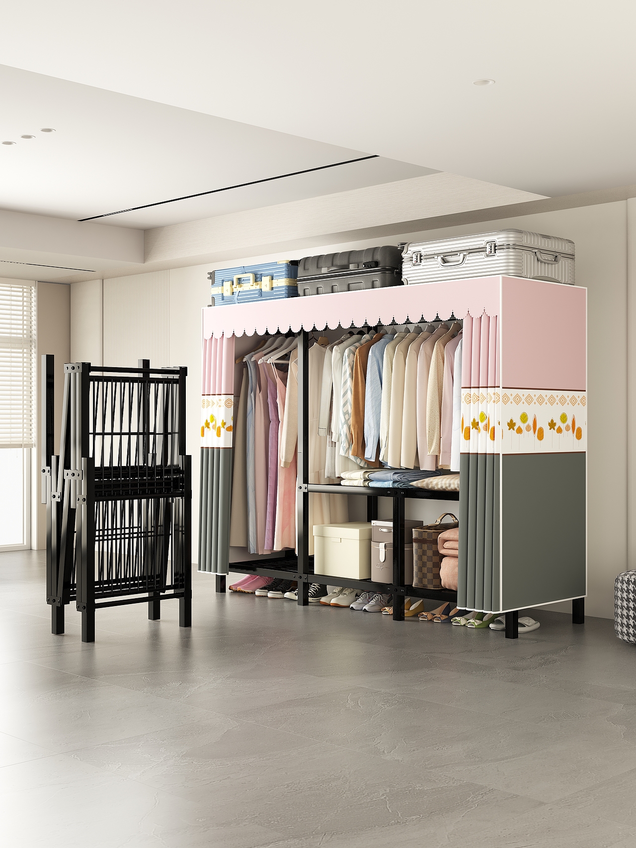 电商用折叠衣柜效果图