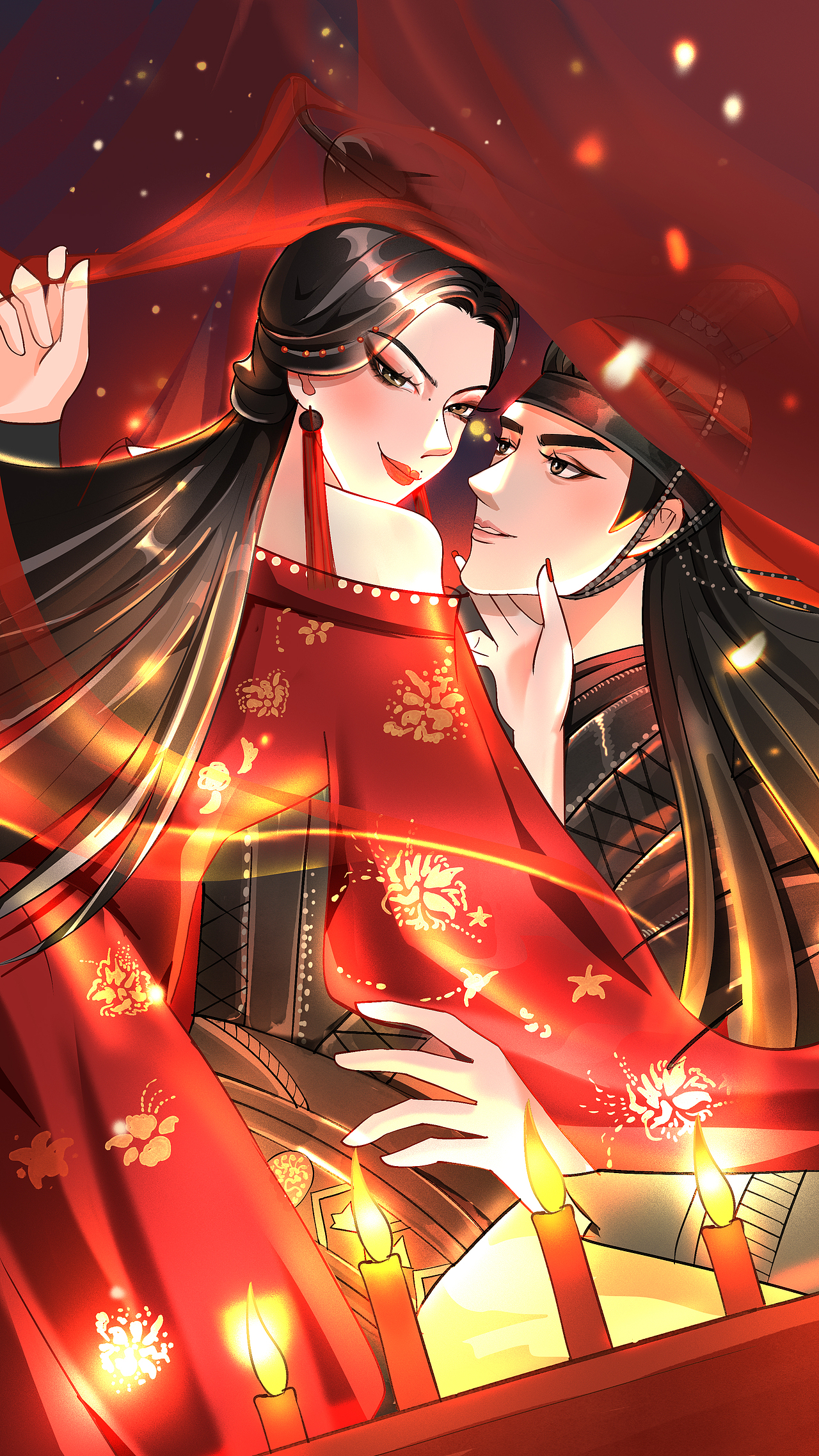 人物CP插画练习（图ZMzU0NTYwNjIw） - 创作习作 - 站酷设计师画画的卢西原创素材 - 站酷ZCOOL