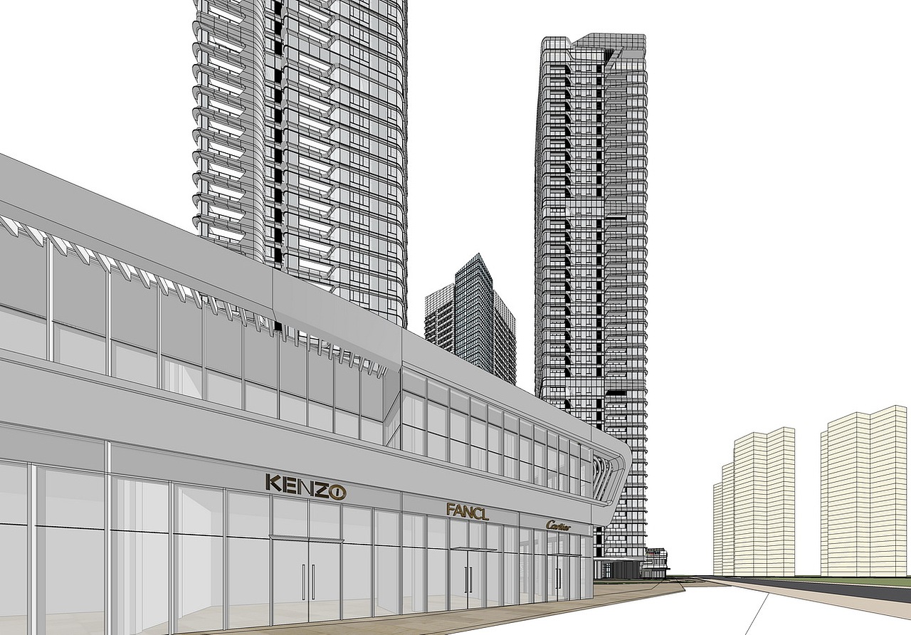 茂之都超高层住宅+公寓SU模型下载（图ZMzAxMDU1MDk2） - 建筑设计 - 站酷设计师素模网原创素材 - 站酷ZCOOL