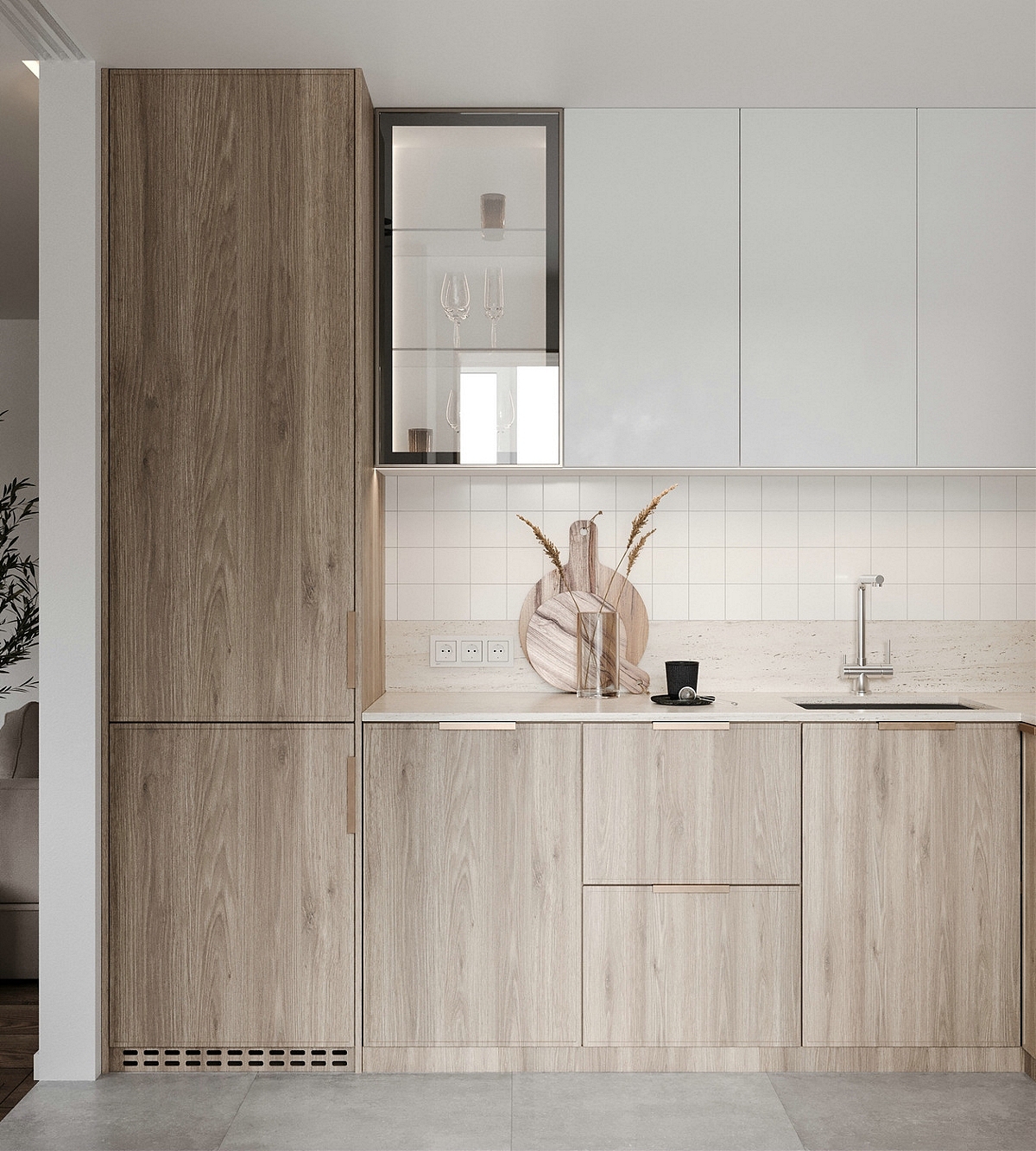 原木+灰色 打造出超精致的居所！