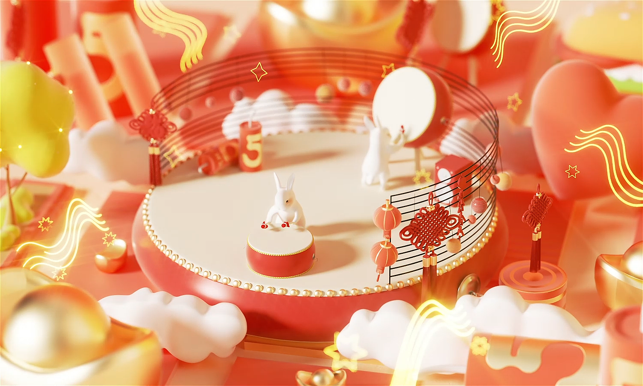 杭州大厦501城市广场 2023春节IP动画