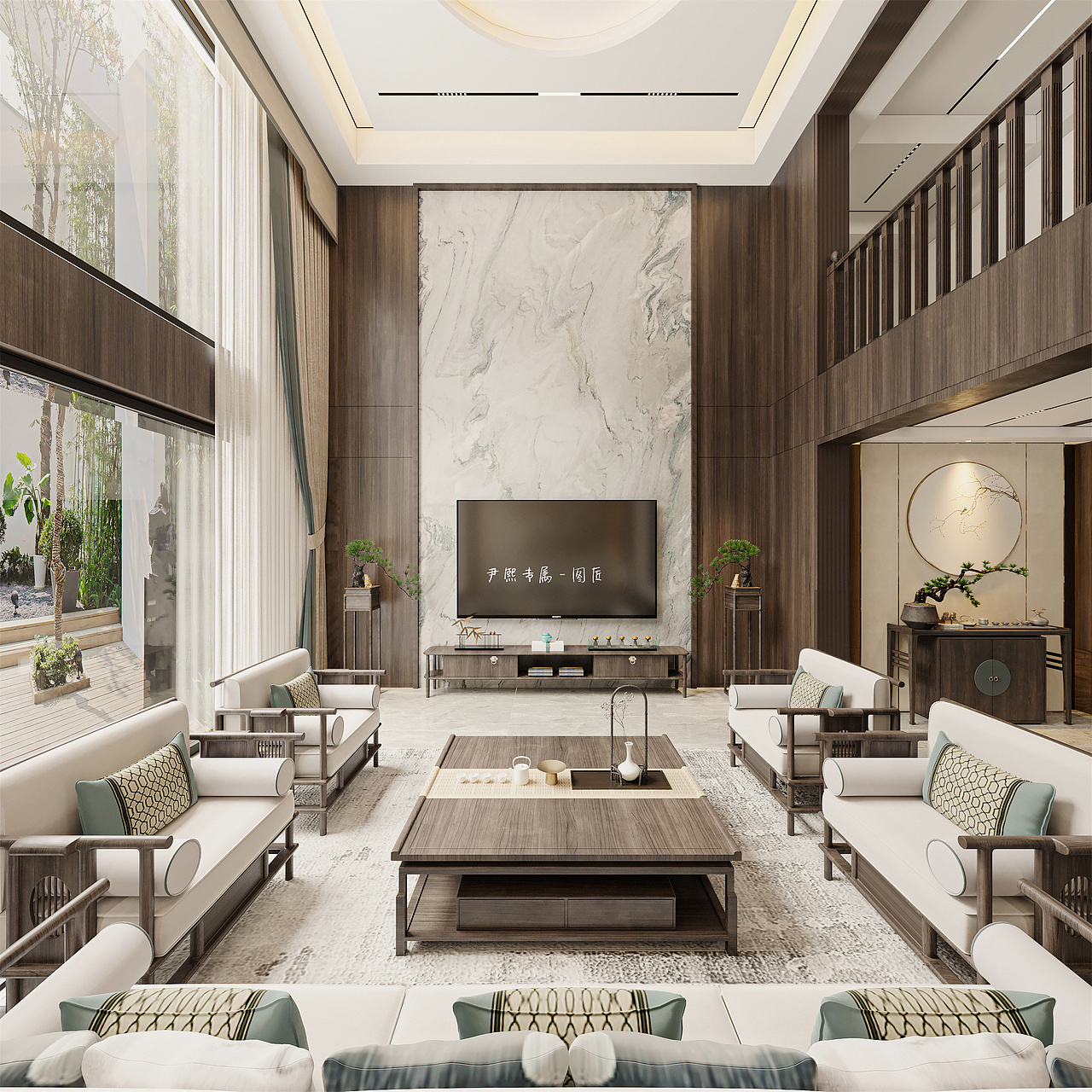 有一种流行，叫轻奢新中式（图ZMzA2Njc1MzY4） - 家装设计 - 站酷设计师尹熙不吃糖原创素材 - 站酷ZCOOL