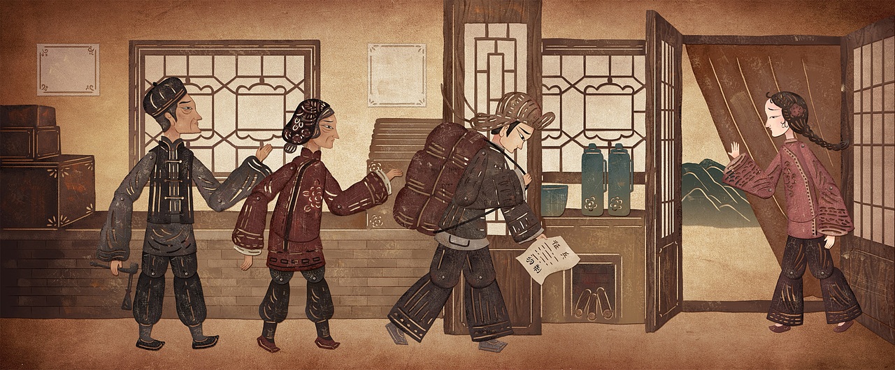 《狗剩快跑》片头插图（图ZMzYxMTEzODIw） - 商业插画 - 站酷设计师才仙插画原创素材 - 站酷ZCOOL