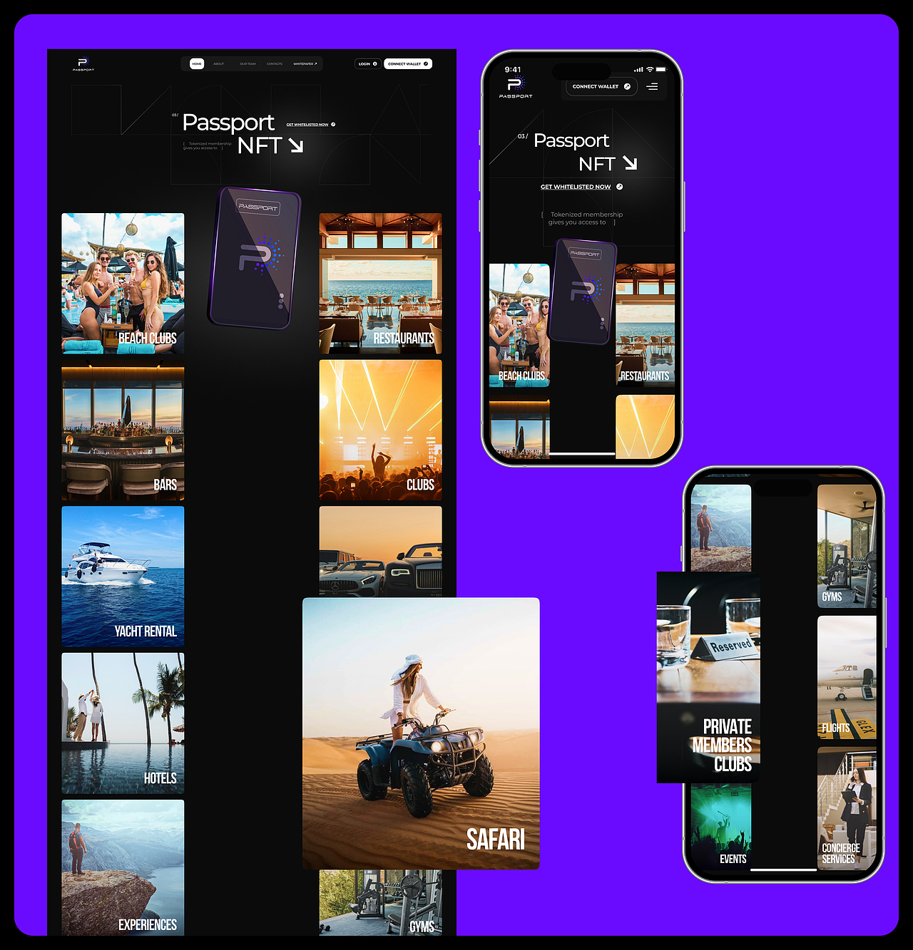 Passport - Web3 生活方式与忠诚度应用程序 | UI | UX