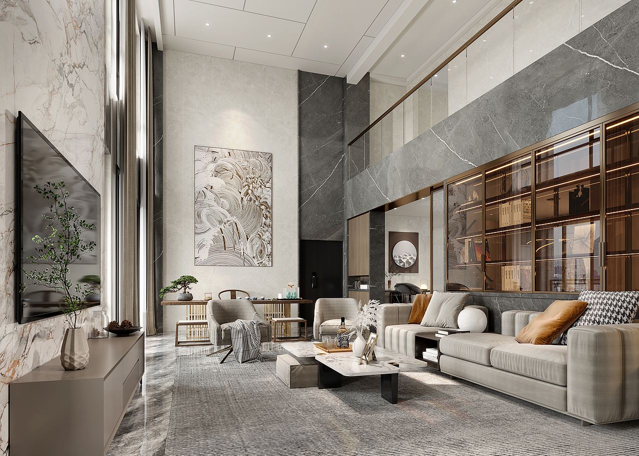 东莞450㎡复式奢宅（图ZMzA1NjY2Nzgw） - 家装设计 - 站酷设计师KentonWong原创素材 - 站酷ZCOOL