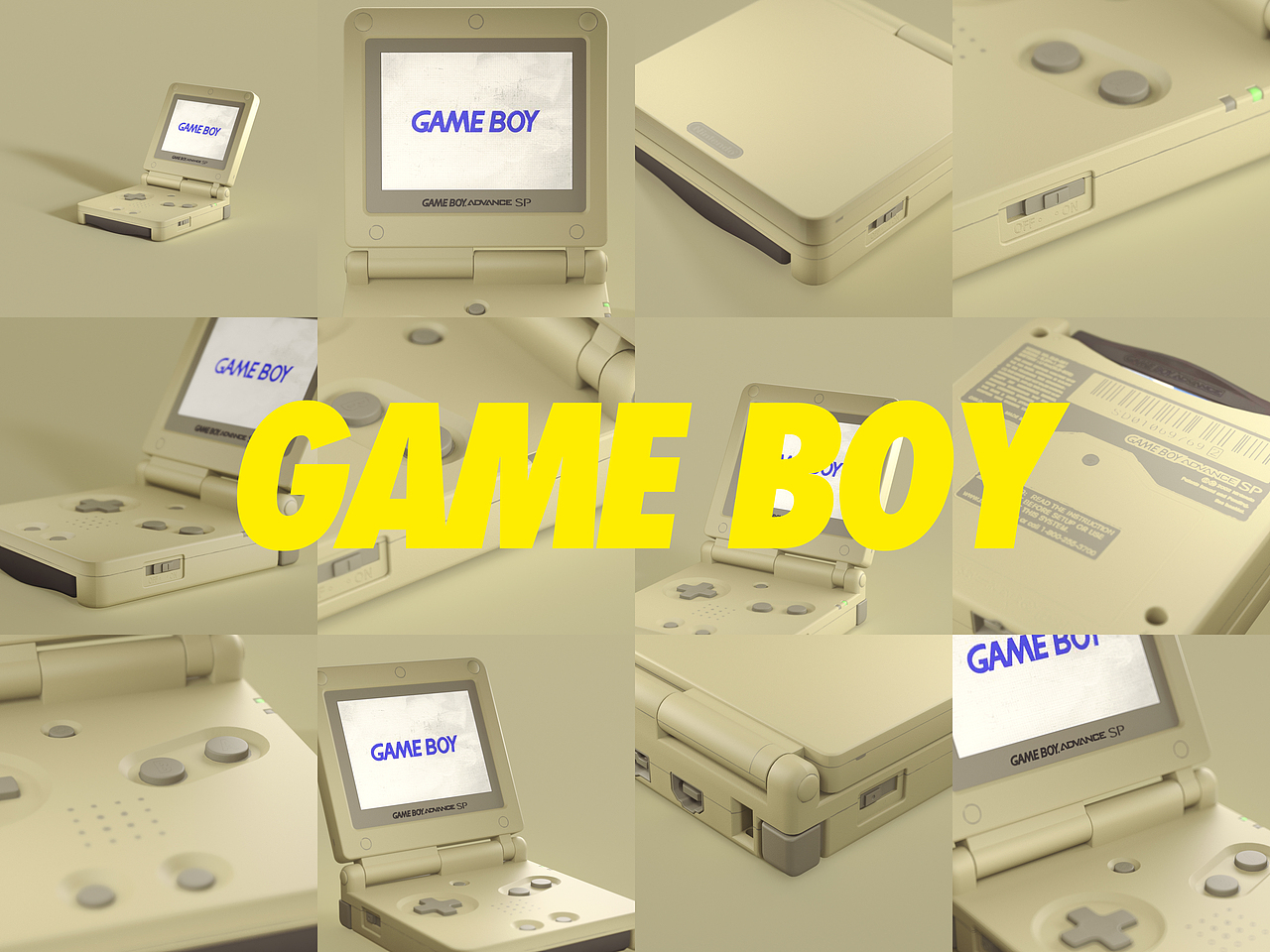 GAMEBOY-Redshift材质探索（图ZMjk3ODU2Nzg0） - 产品 - 站酷设计师9Panda原创素材 - 站酷ZCOOL
