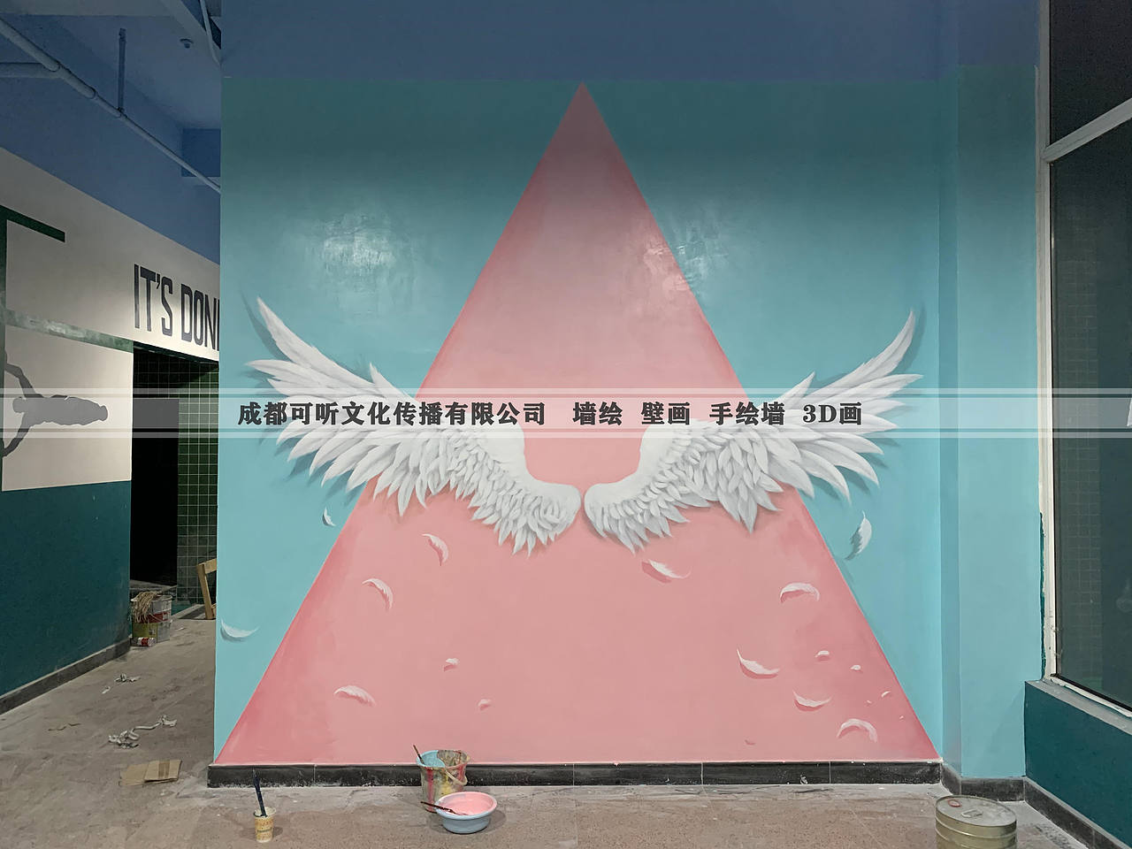 室内墙绘，健身房彩绘（图ZMzAxMTE1MjQ0） - 绘画 - 站酷设计师会有时艺术原创素材 - 站酷ZCOOL