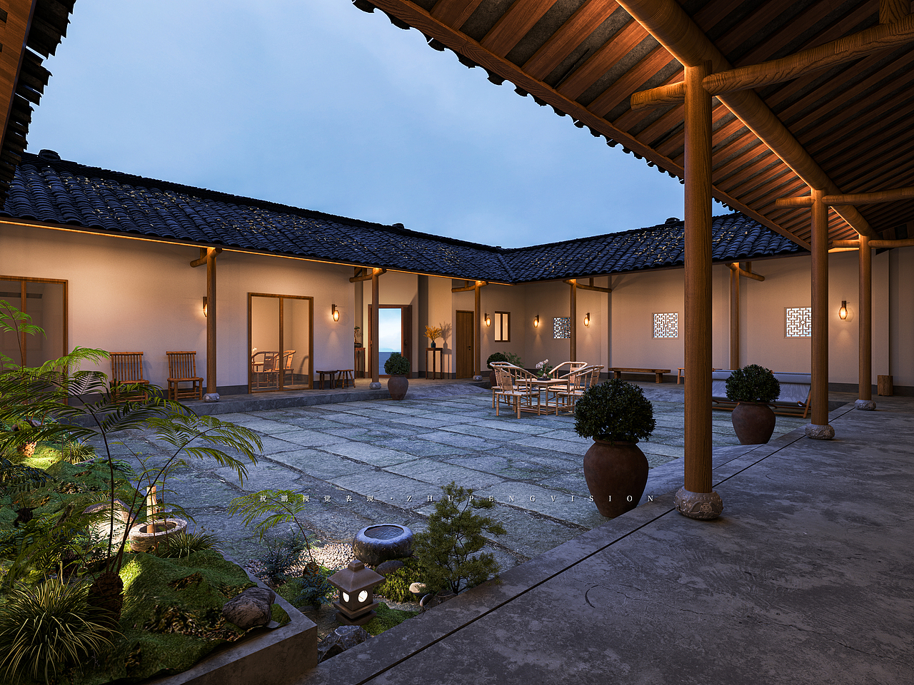 乡村小院丨武汉祝鹏视觉表现