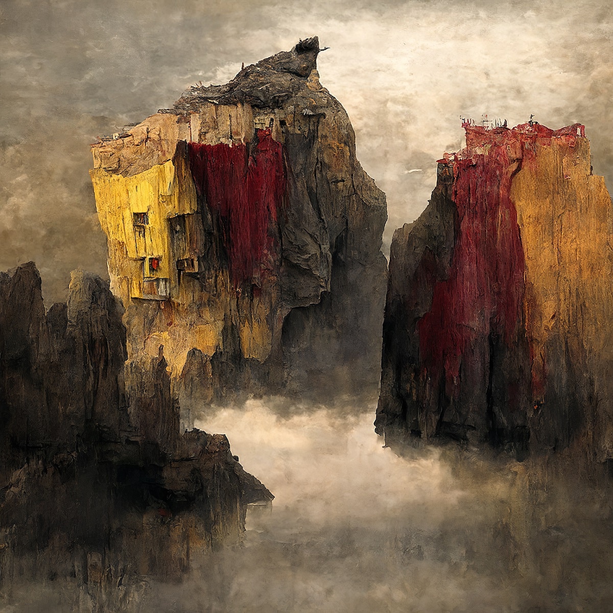 红黄蓝-野窗泊涯12# | 2022 | By Beibang
AI引擎: Disco Diffusion | 致敬Zdzisław Beksińsk<br><br><br><br><br><br><br><br>