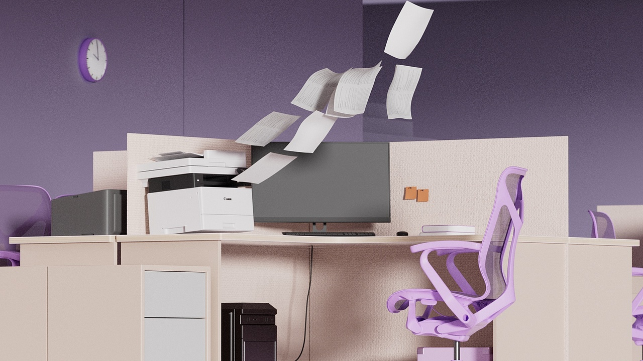 C4D动态产品视频(练习九)-办公室