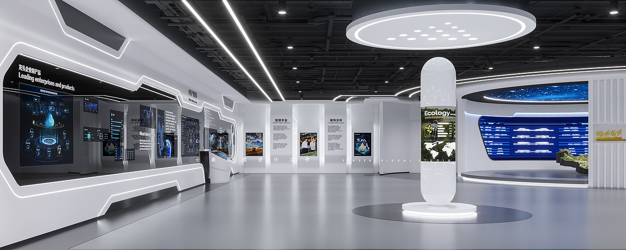 云森视觉【现代展厅空间】（图ZMzU2Mzk5MjY0） - 商业空间设计 - 站酷设计师云森视觉效果图原创素材 - 站酷ZCOOL
