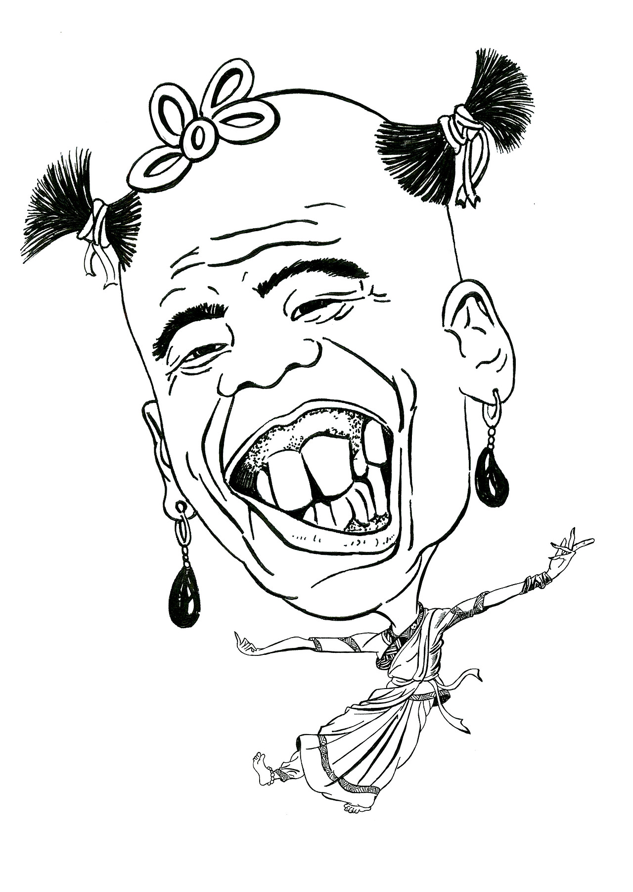 搞笑卡通名人插画