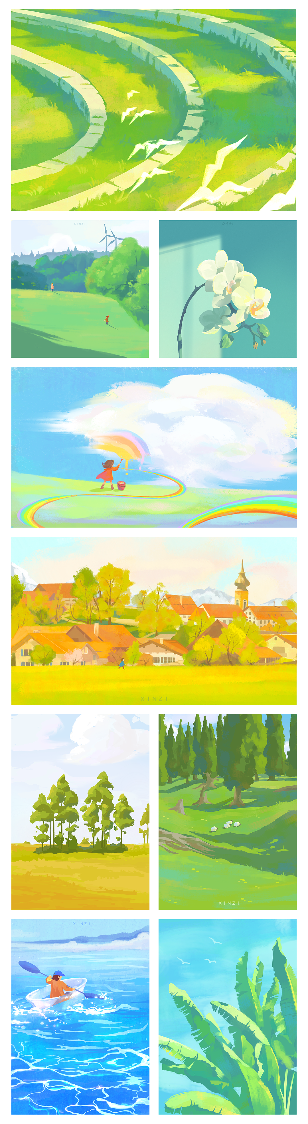 色彩60天速涂合集（圖ZMzI0NTkwMDEy） - 商業(yè)插畫 - 站酷設(shè)計師鑫子XIN原創(chuàng)素材 - 站酷ZCOOL