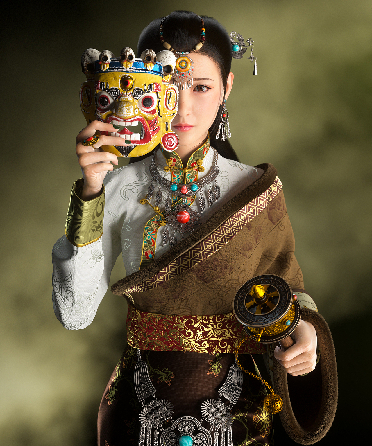 羌姆面具（图ZMzIzNDQ1Nzk2） - 人物/生物 - 站酷设计师武丞相原创素材 - 站酷ZCOOL