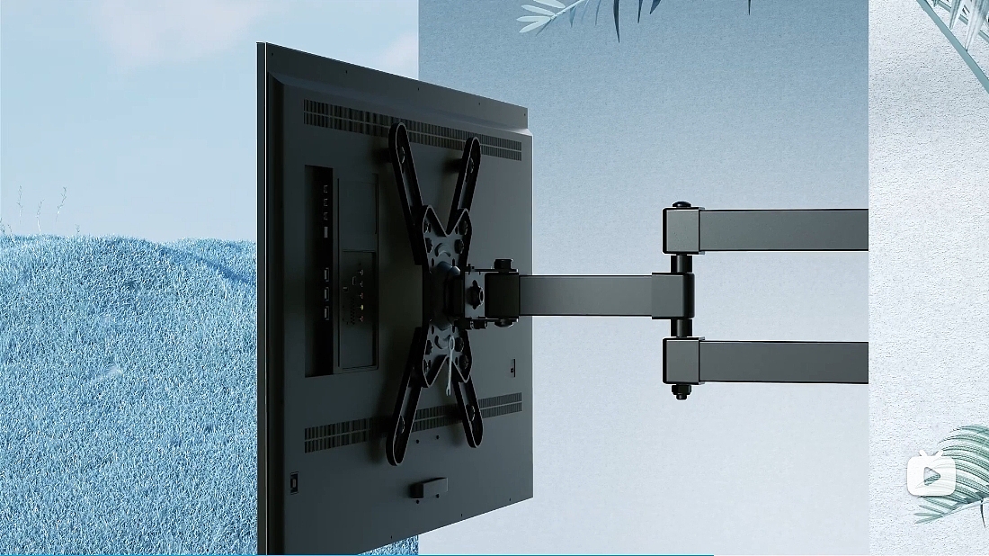 电视挂架三维视频