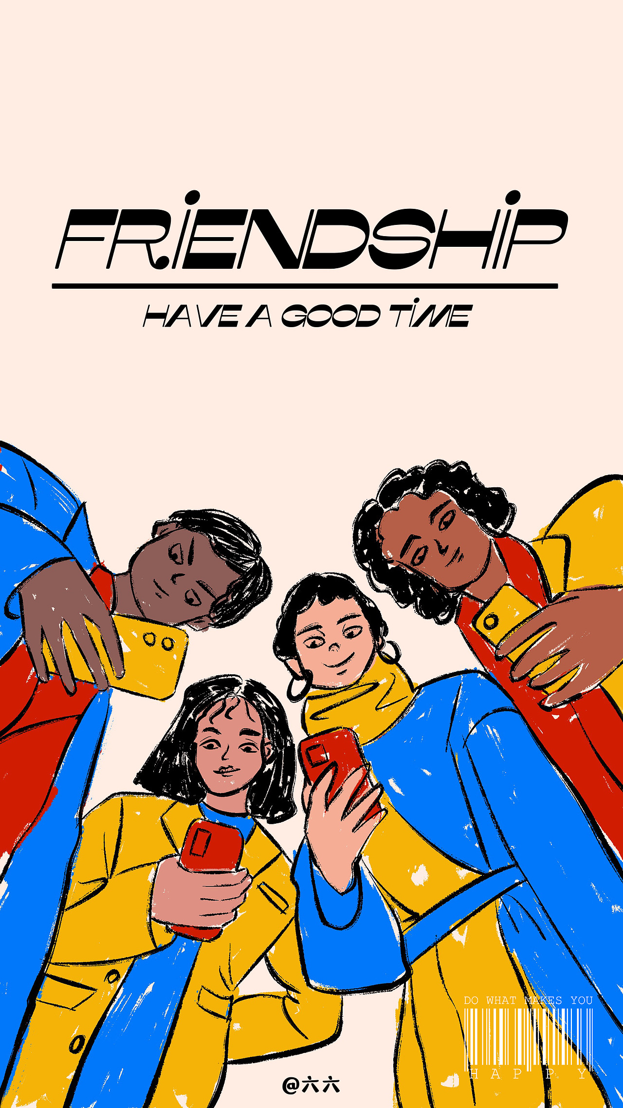 最近喜欢的风格插画