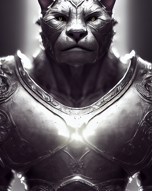 用Tiamat AI绘画创作的动物战士