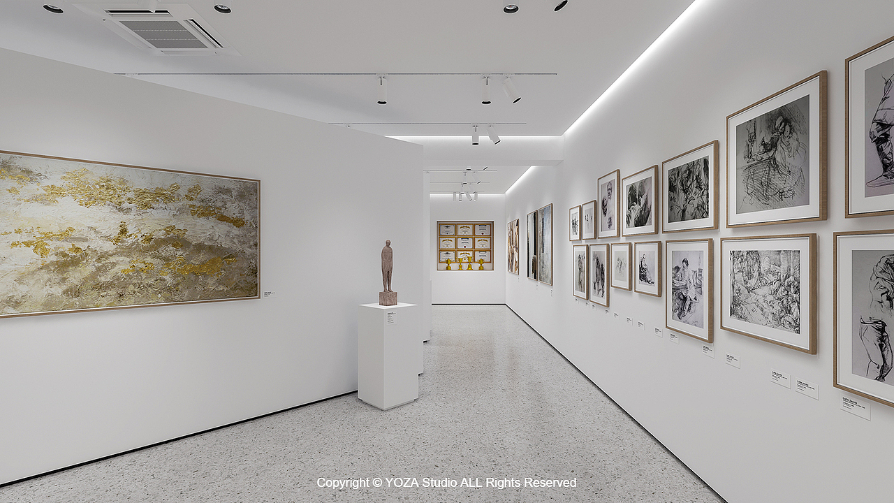 中学美术展厅（图ZMzY4MTcyMjg4） - 展陈设计 - 站酷设计师yozastudio原创素材 - 站酷ZCOOL